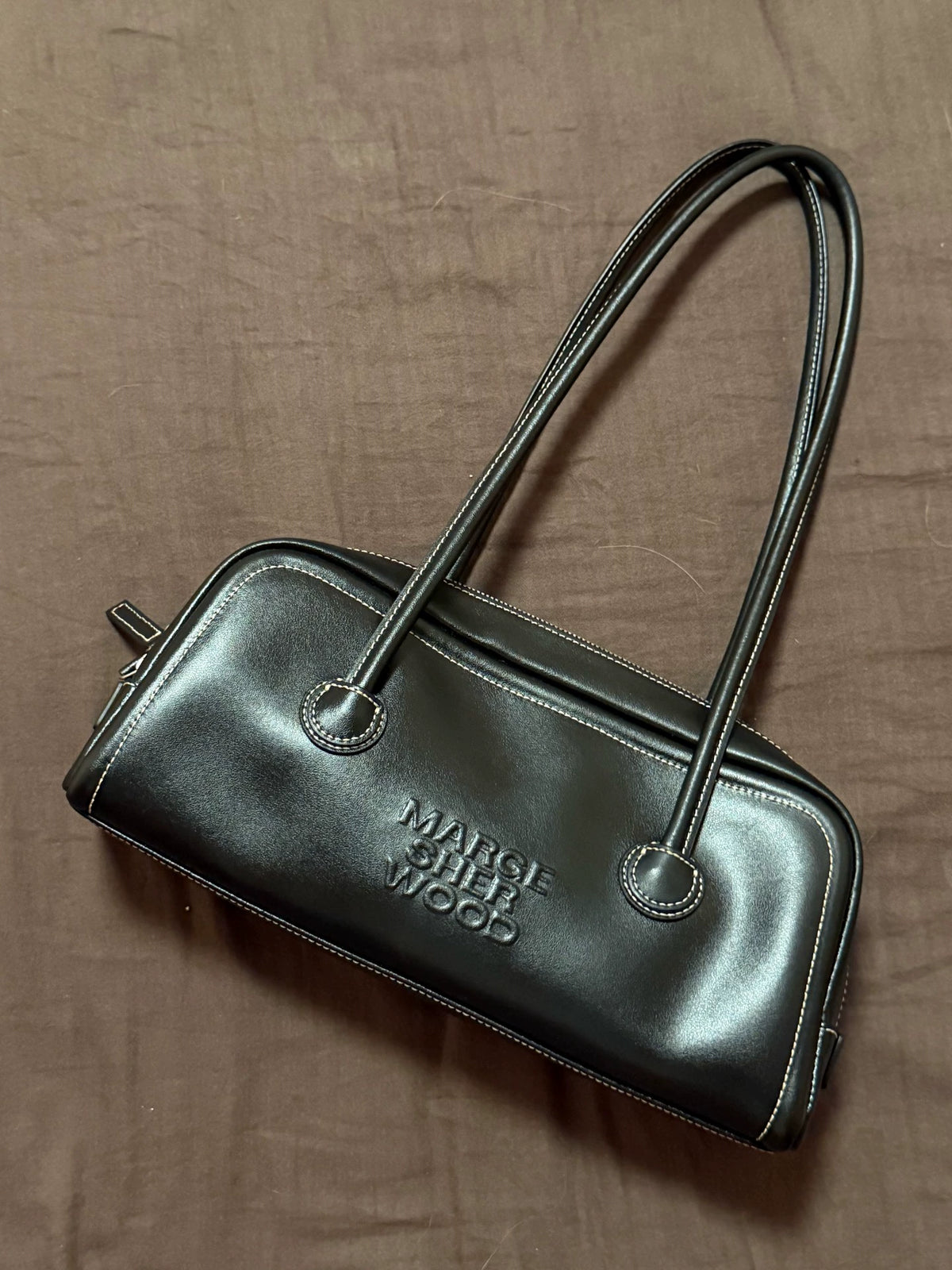 Marge Sherwood Black Leather Handbag – photograph 1
