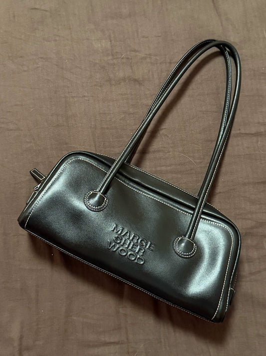 Marge Sherwood Black Leather Handbag – photograph 1