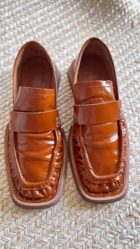 Miista Brown Loafers — front view