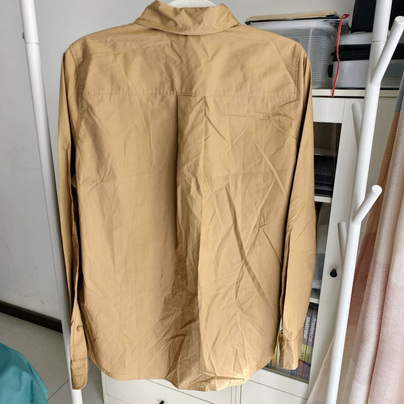 ARKET Dark Beige Cotton Shirt