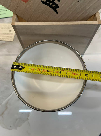 Kenichi Koyama White Porcelain Silver-Finish Footed Bowl — original seller image 5