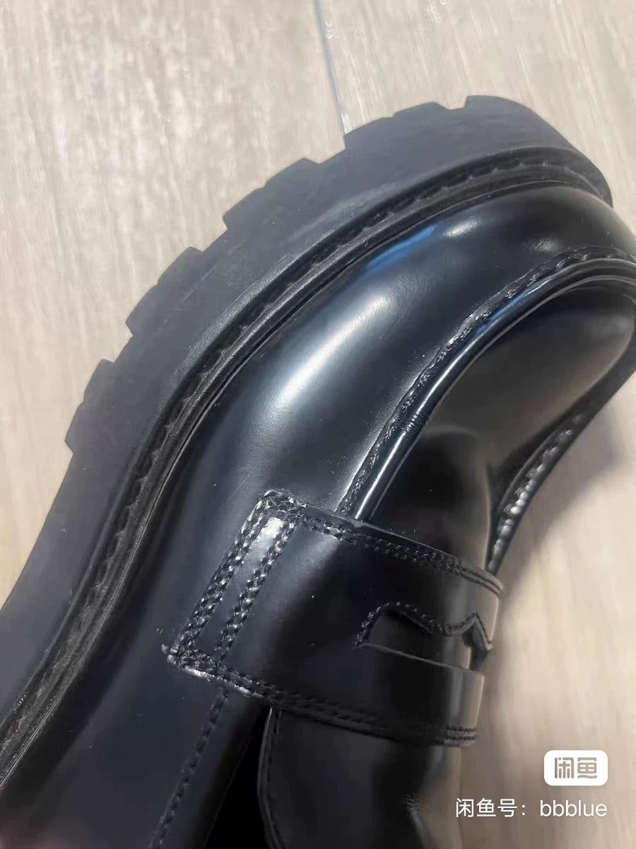 Vagabond Cosmo 2.0 Black Platform Loafers — product detail 4