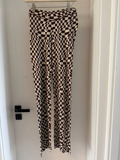 Paloma Wool Checkerboard Knit Trousers — product detail 2