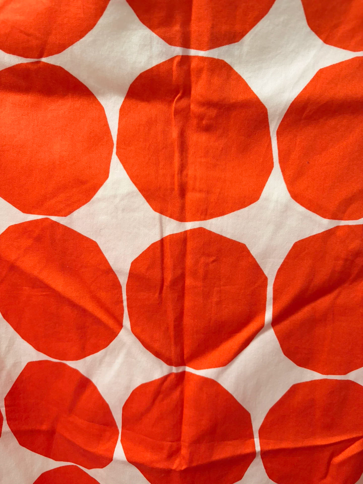 Marimekko Orange-and-White Dot Sleeveless Dress – photograph 3