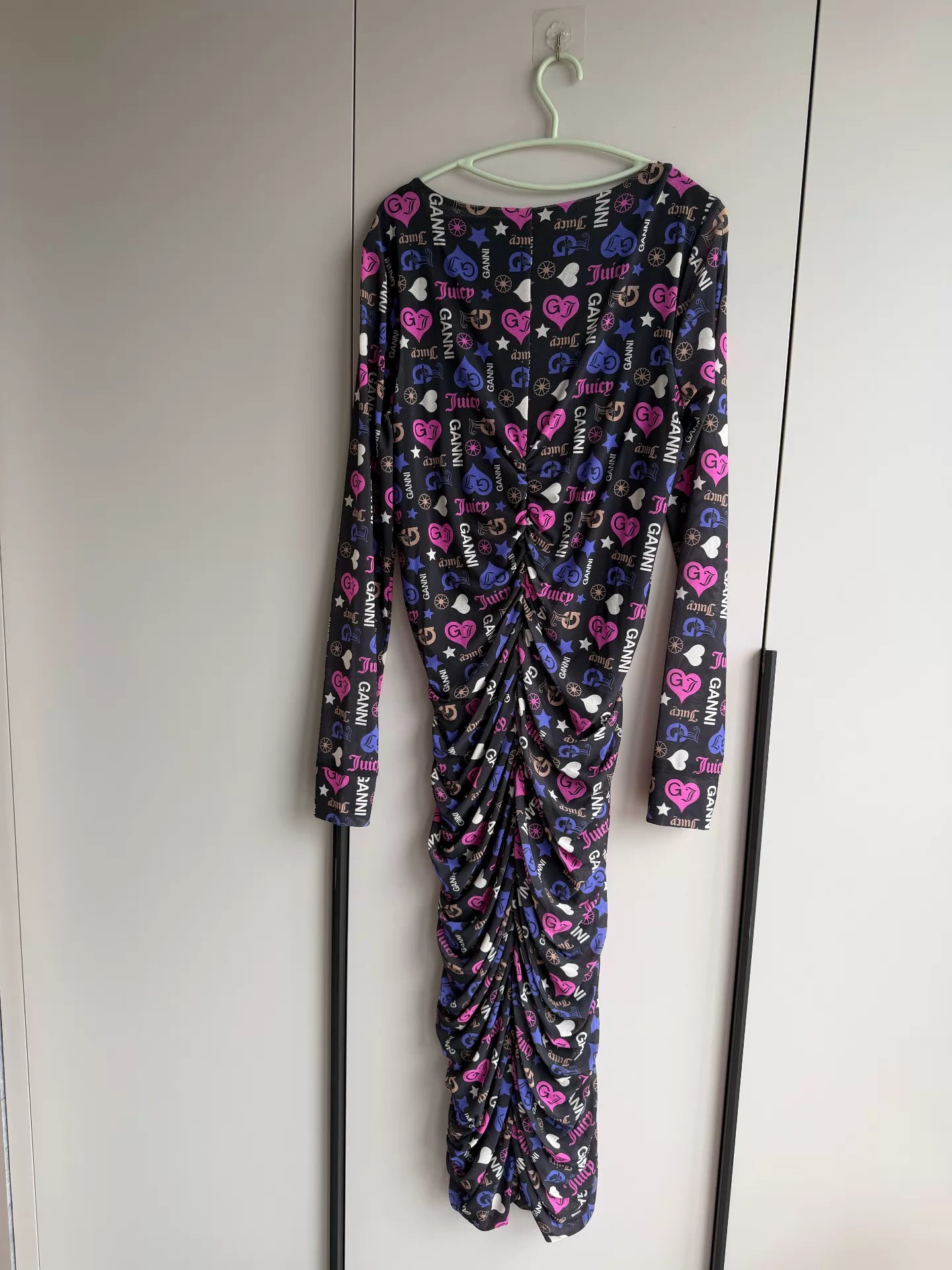 GANNI × Juicy Couture Black Printed Maxi Dress — product detail 2