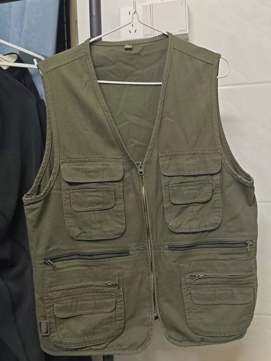 Army Green Unisex Field Vest