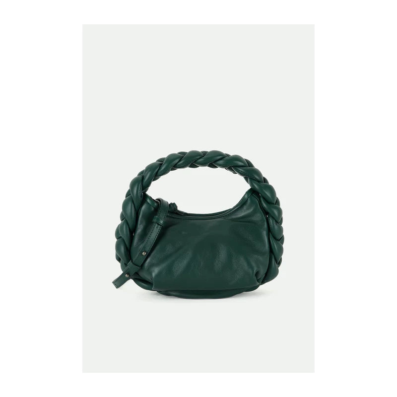 HEREU Green Woven-Handle Cloud Bag — product detail 2