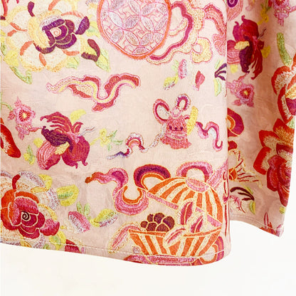Yimengdu Floral Brocade-Effect Camisole Top — product detail 10