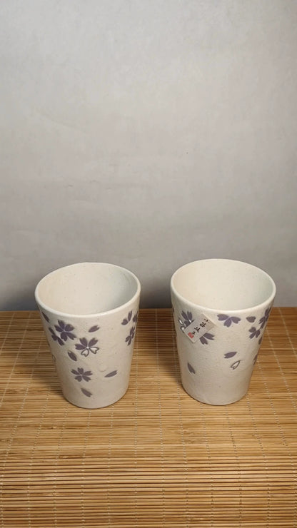 Ayako Koshino Japanese Studio Ceramic Cup Pair — original seller image 1