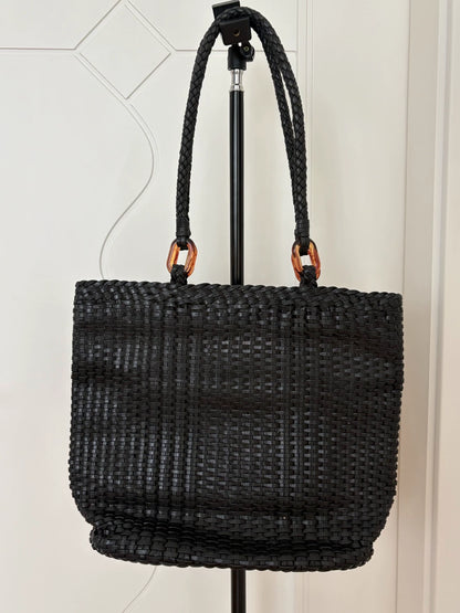 Japanese Vintage Woven Leather Shoulder Bag — original seller image 1