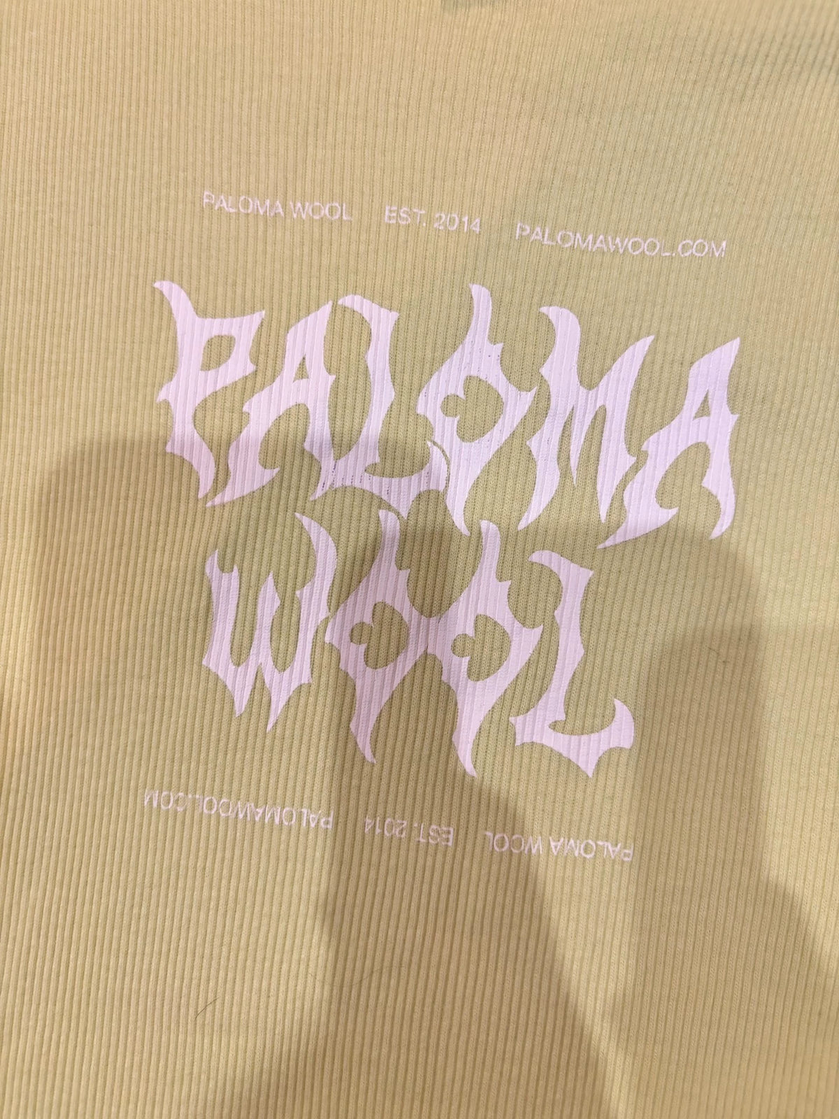Paloma Wool Lime Fitted T-Shirt — product detail 4