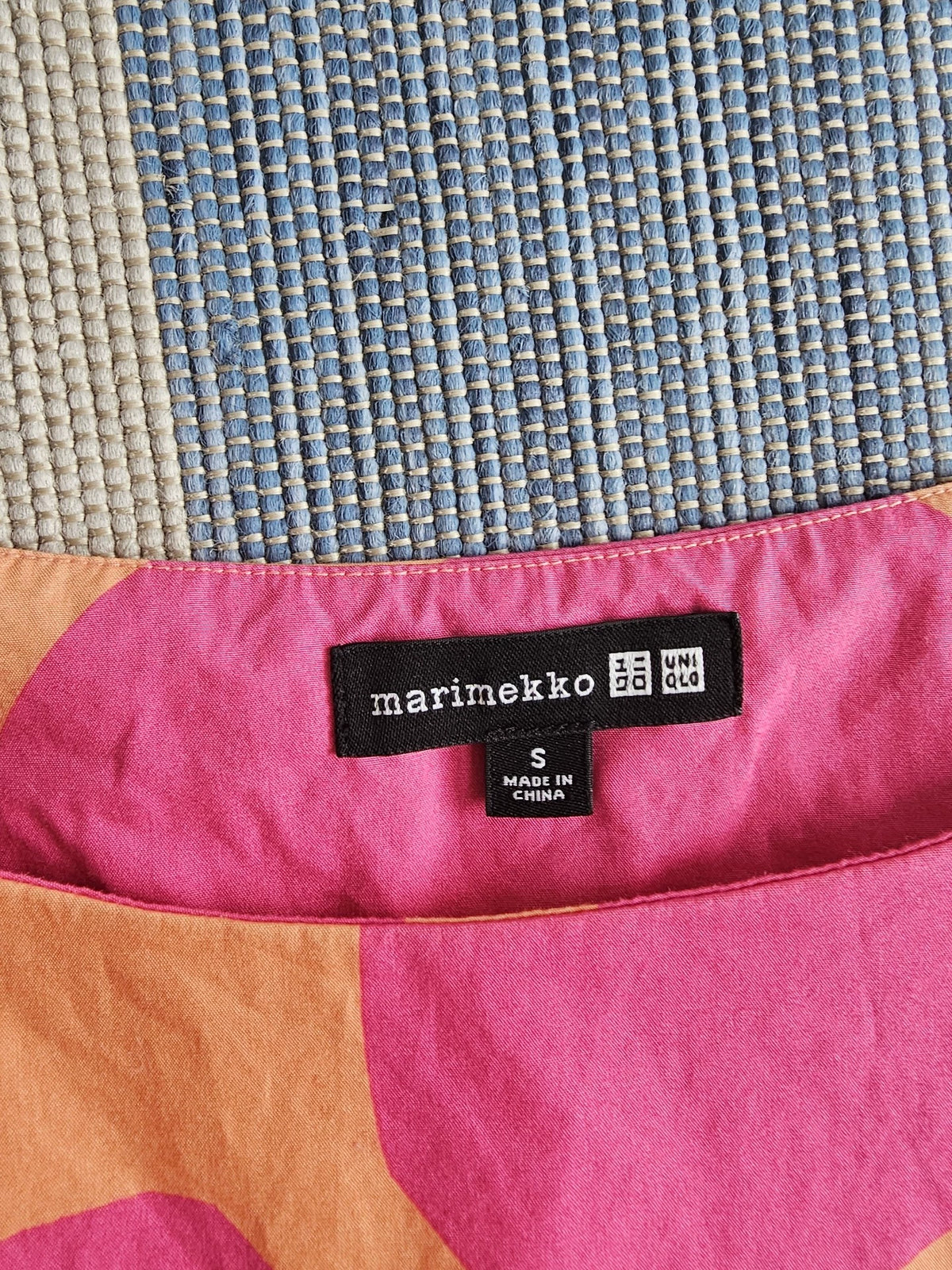 Uniqlo × Marimekko Pink-Orange Printed Dress — product detail 6