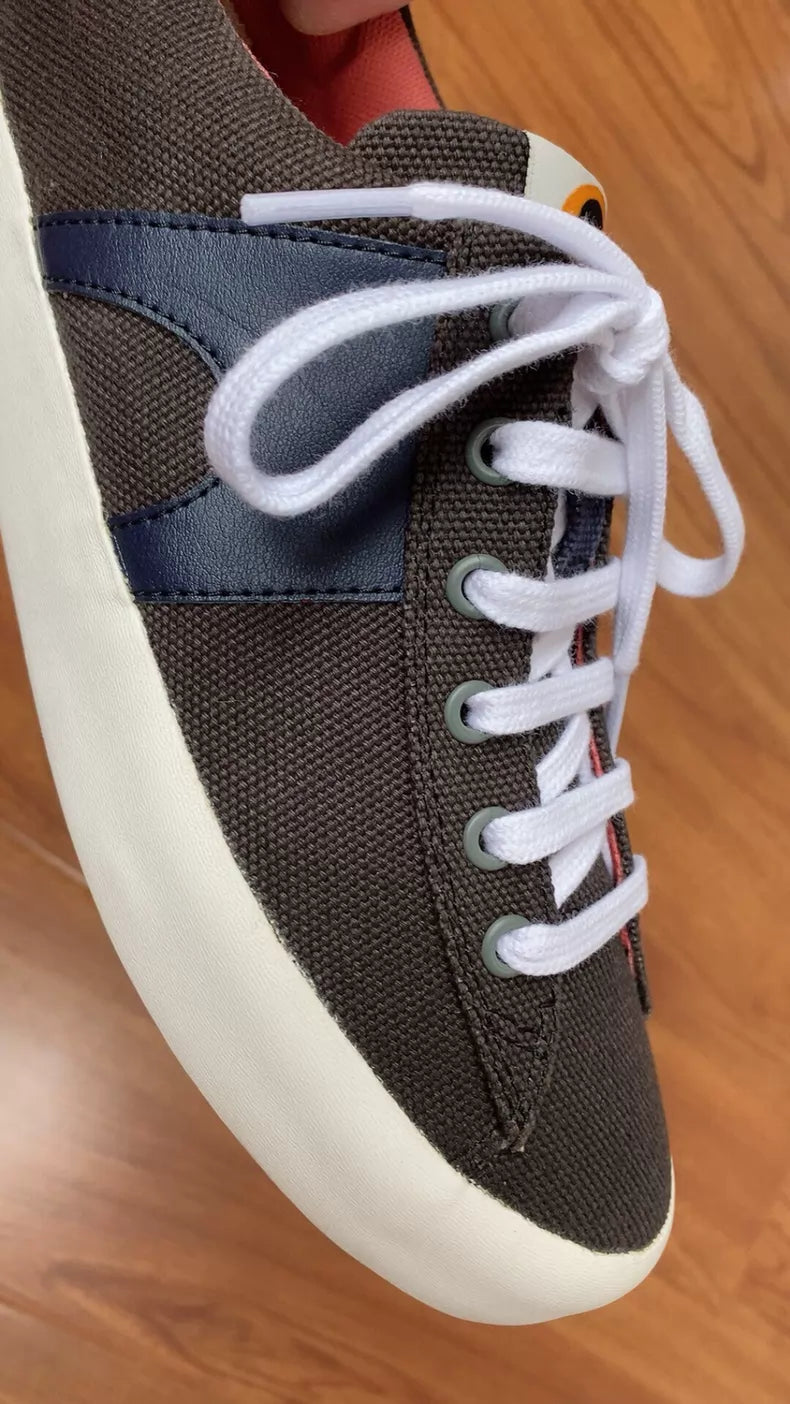 Camper Imar Copa Black Canvas Sneakers