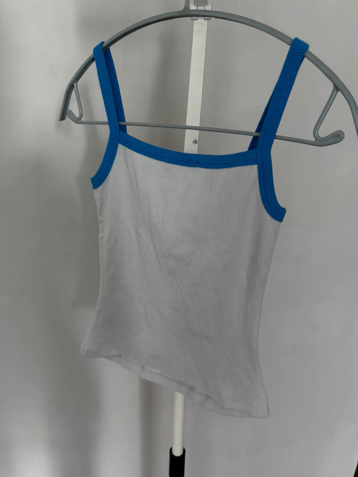 Paloma Wool White and Blue Trim Tank — product detail 4