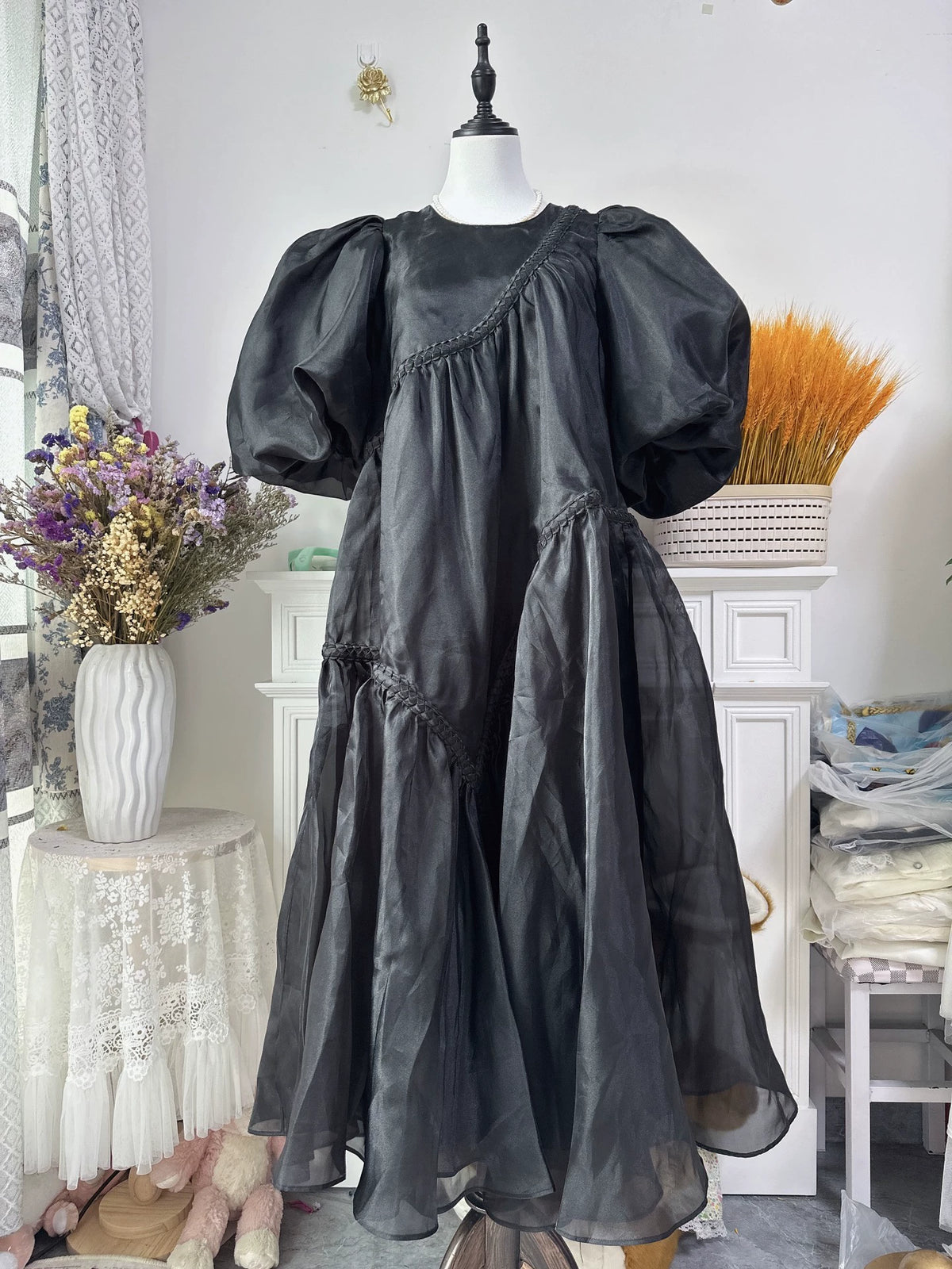 Aje Organza Puff-Sleeve Maxi Dress – Size M — original seller image 1