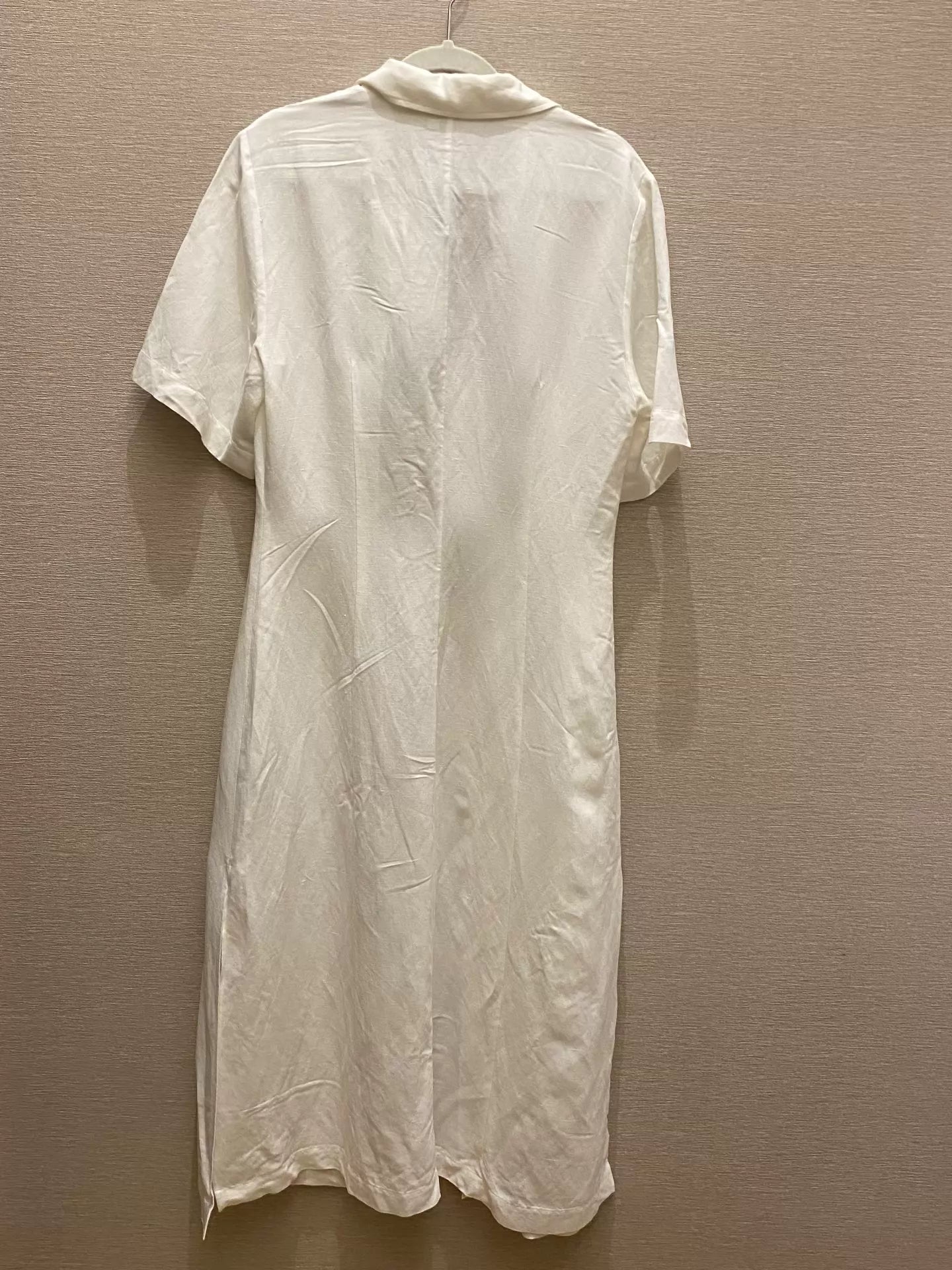 ARKET White Linen Shirt Dress — product detail 2