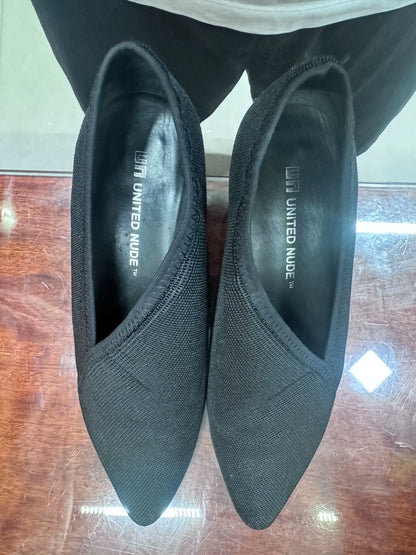 United Nude Black Pointed Mid-Heel Shoes — original seller image 1