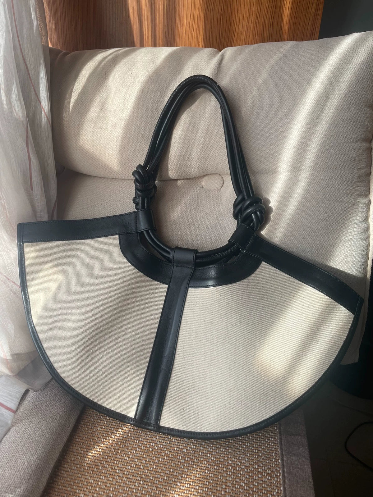 HEREU Ventall Small Canvas and Leather Bag — product detail 2