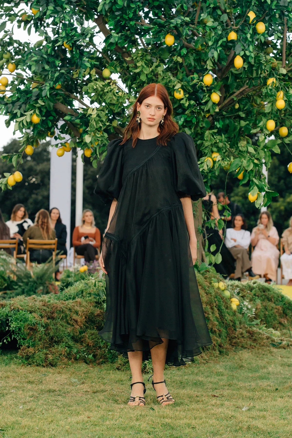Aje Organza Puff-Sleeve Maxi Dress – Size M — original seller image 5