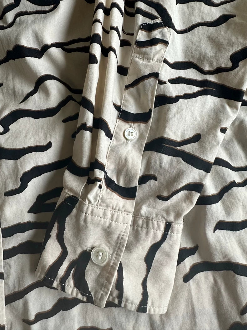ARKET Zebra-Print Oversized Shirt