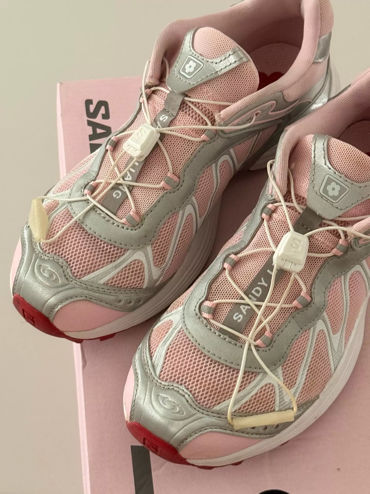 Sandy Liang × Salomon XT-Whisper — front view
