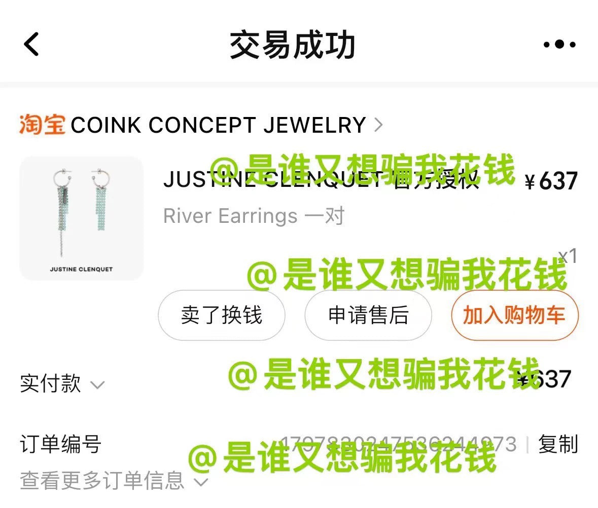Justine Clenquet Sky-Blue Beaded Earrings — product detail 3