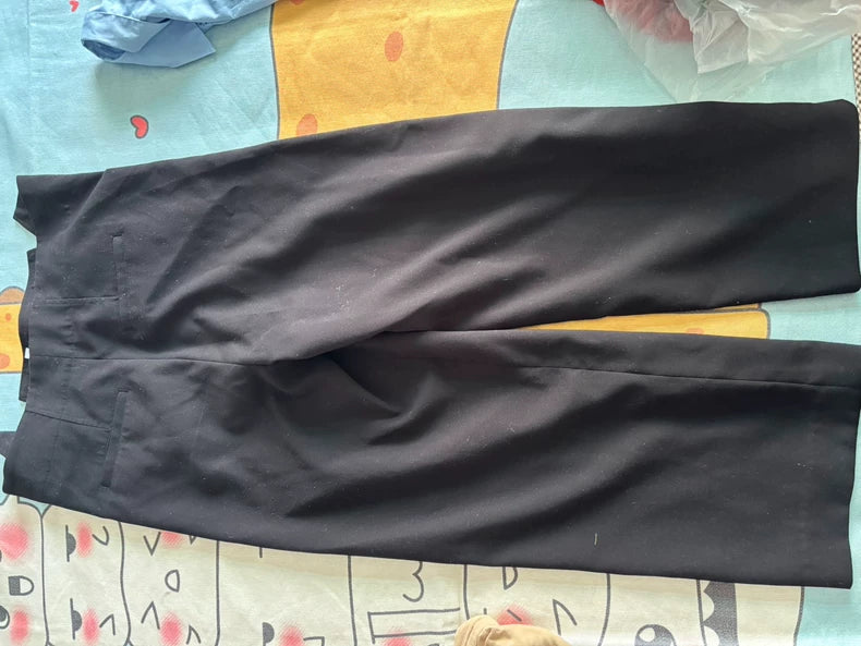 & Other Stories Gold-Button Black Trousers