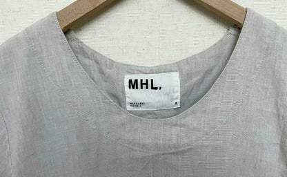 MHL Grey Linen-Cotton A-Line Dress – photograph 4