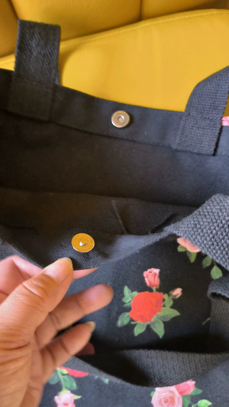 Estée Lauder x SHUSHU TONG floral canvas tote