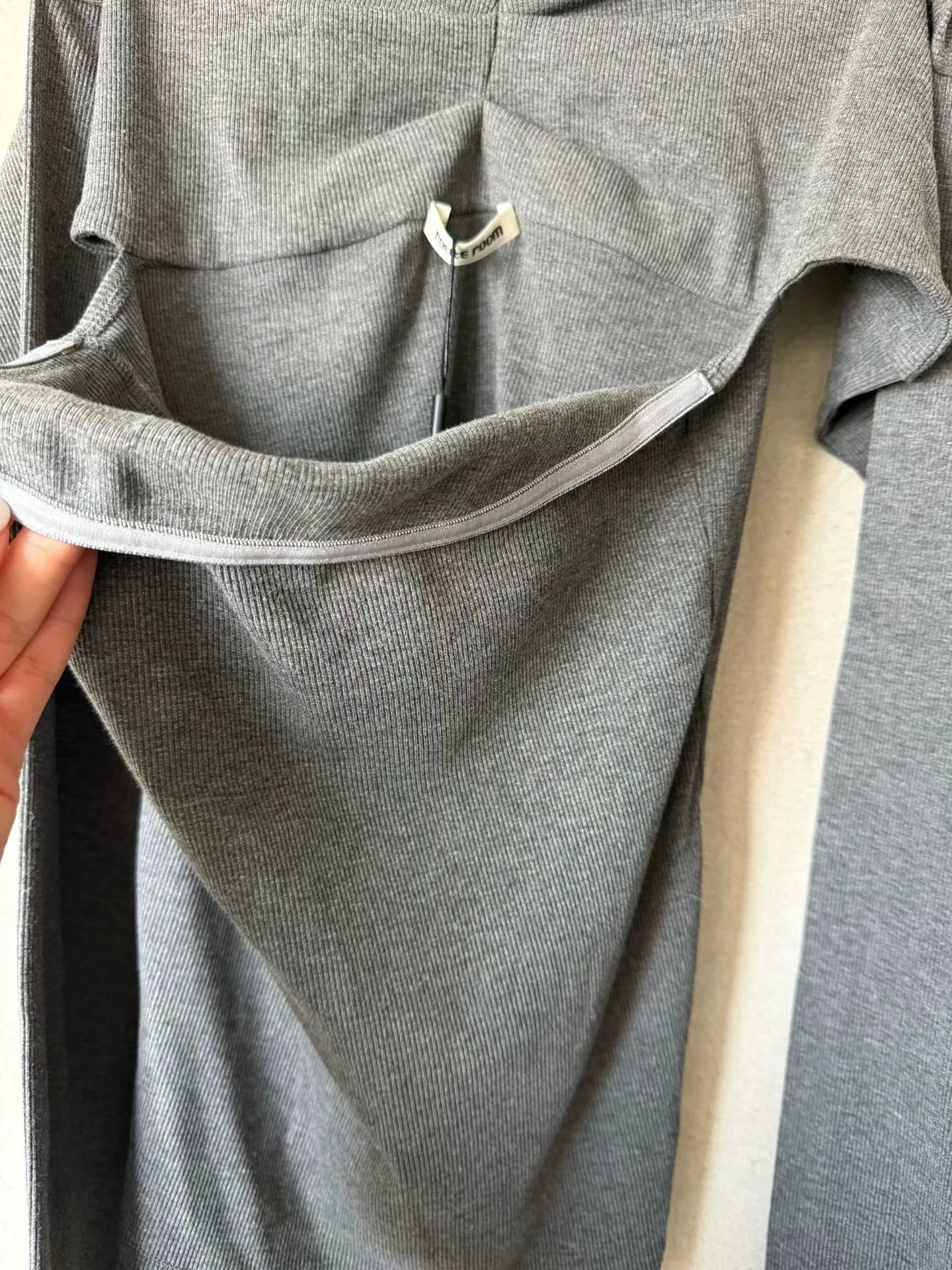 Route Room gray bandeau top back