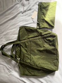 BAGGU Moss Green Foldable Tote