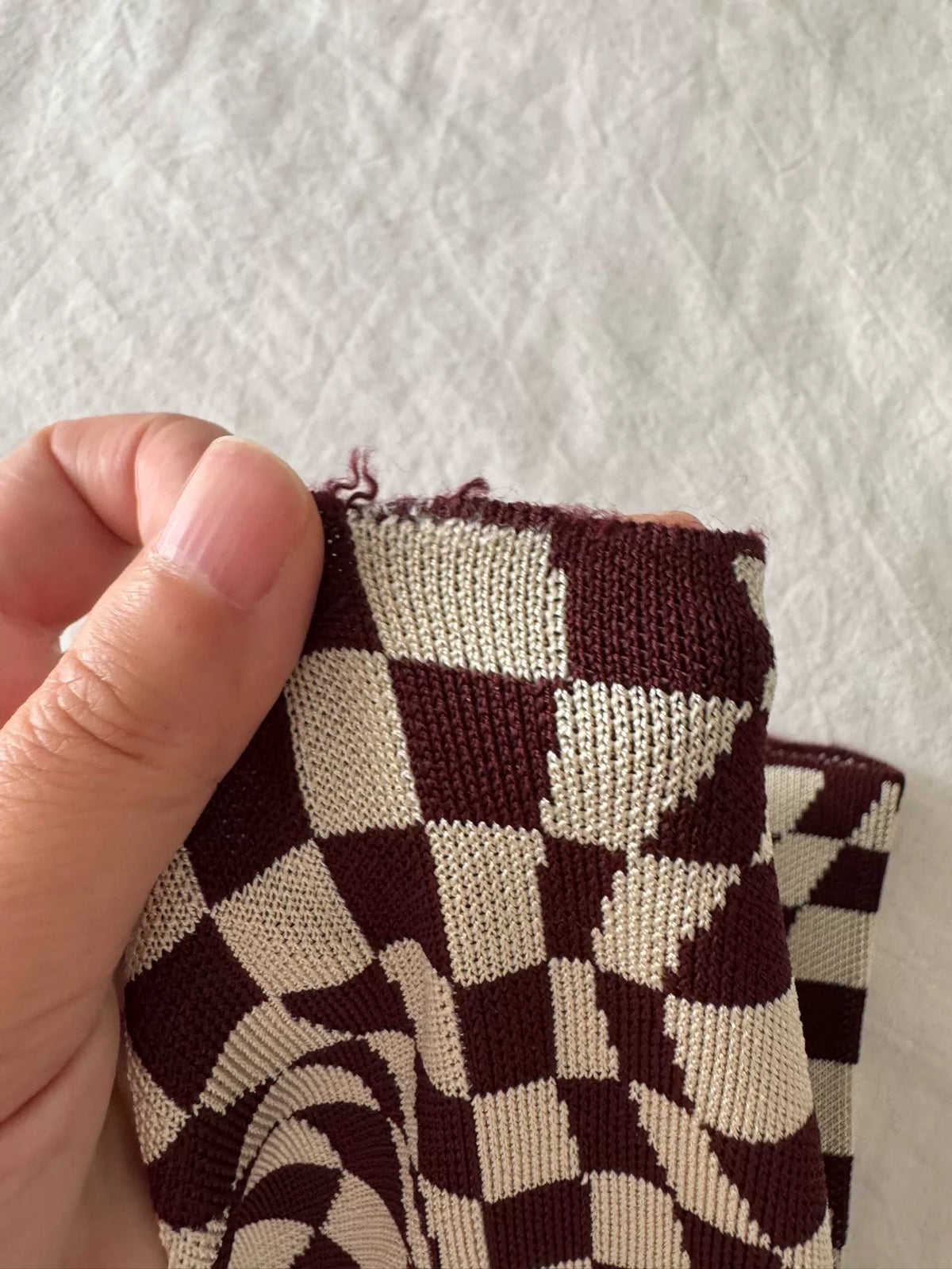 Paloma Wool Checkerboard Knit Trousers — product detail 8