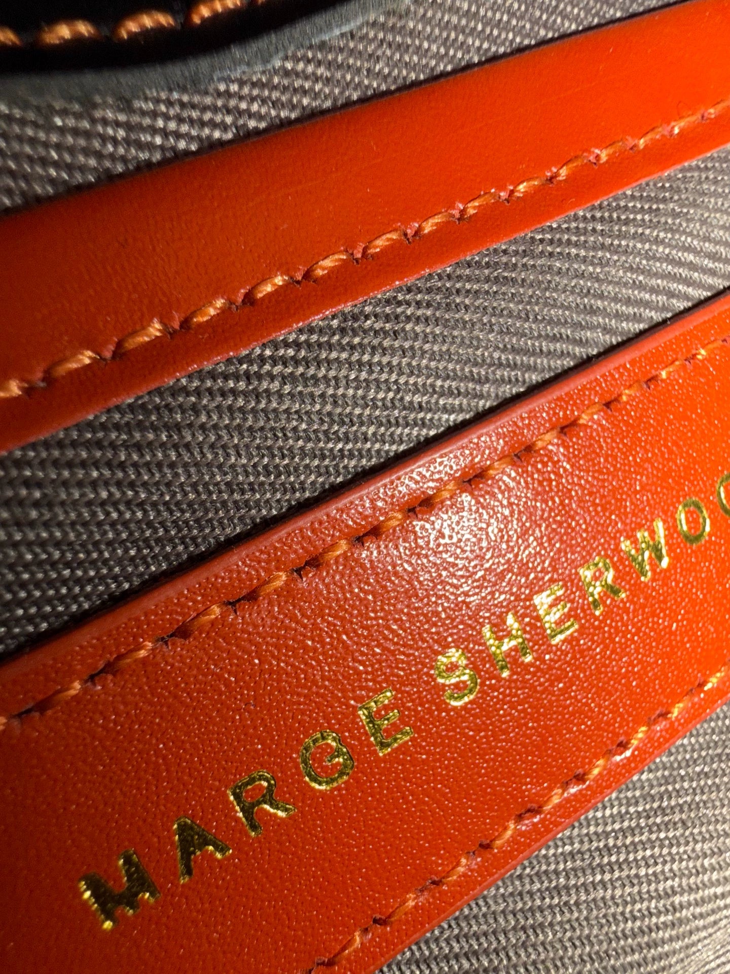 Marge Sherwood Orange Leather Mini Bag – photograph 3