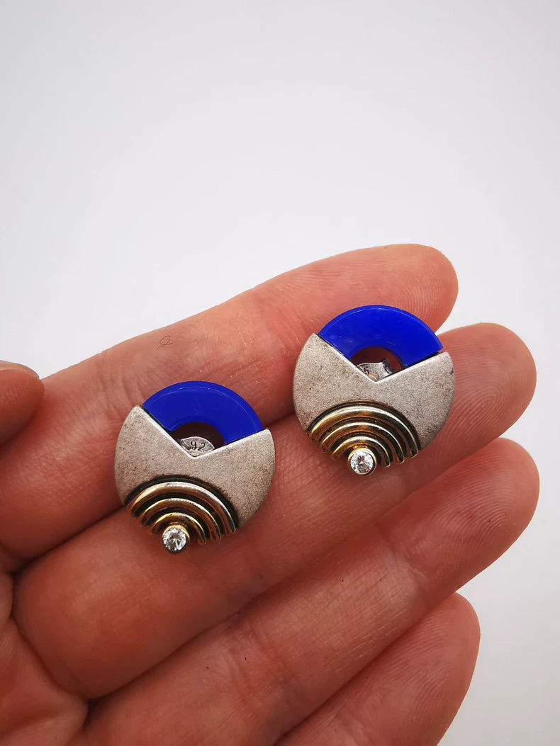 Franz Scheuerle — Blue — Earrings