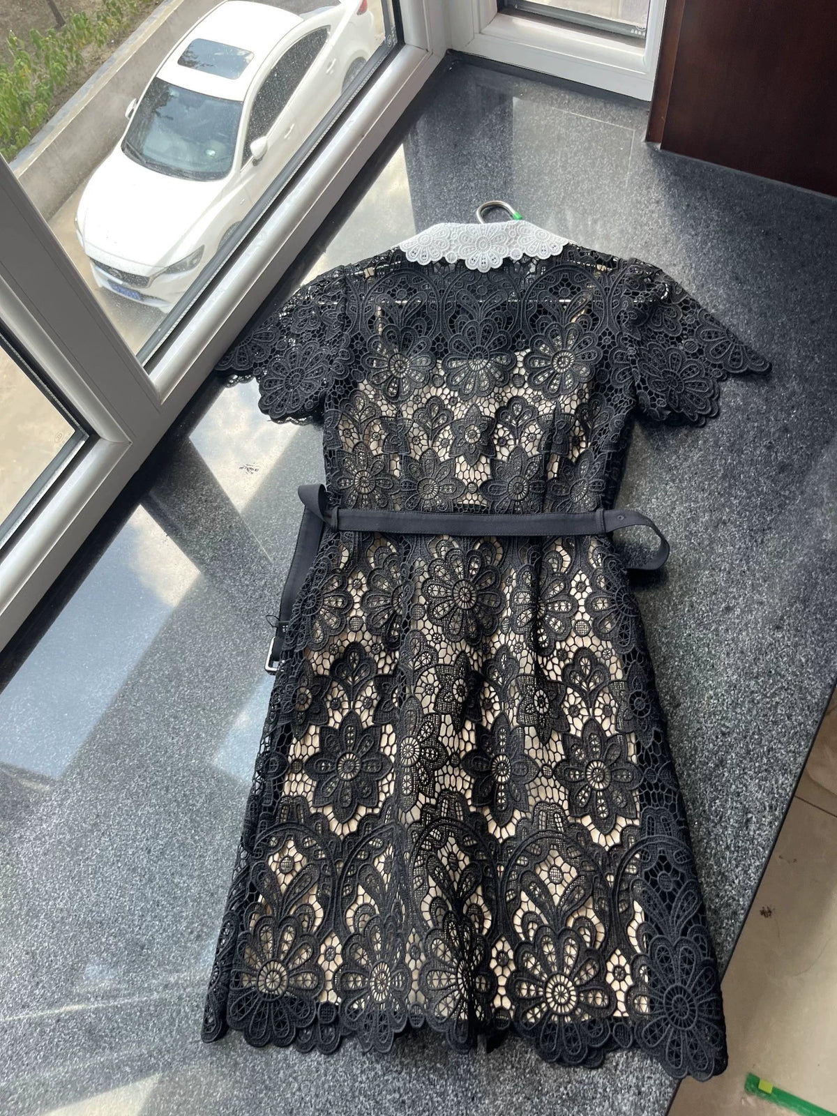 Self-Portrait Black Lace Mini Dress – UK 4 — original seller image 2