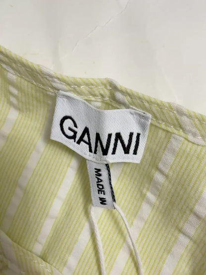 GANNI Light Green Striped Detachable Collar — product detail 3