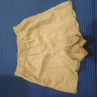 & Other Stories Yellow Linen Shorts
