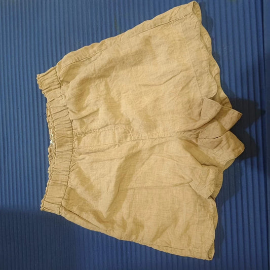 & Other Stories Yellow Linen Shorts