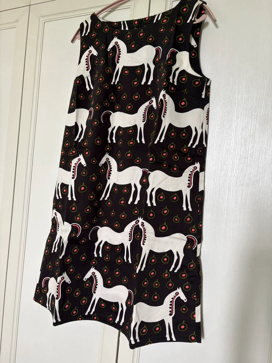 Marimekko Horse Print Sleeveless Dress