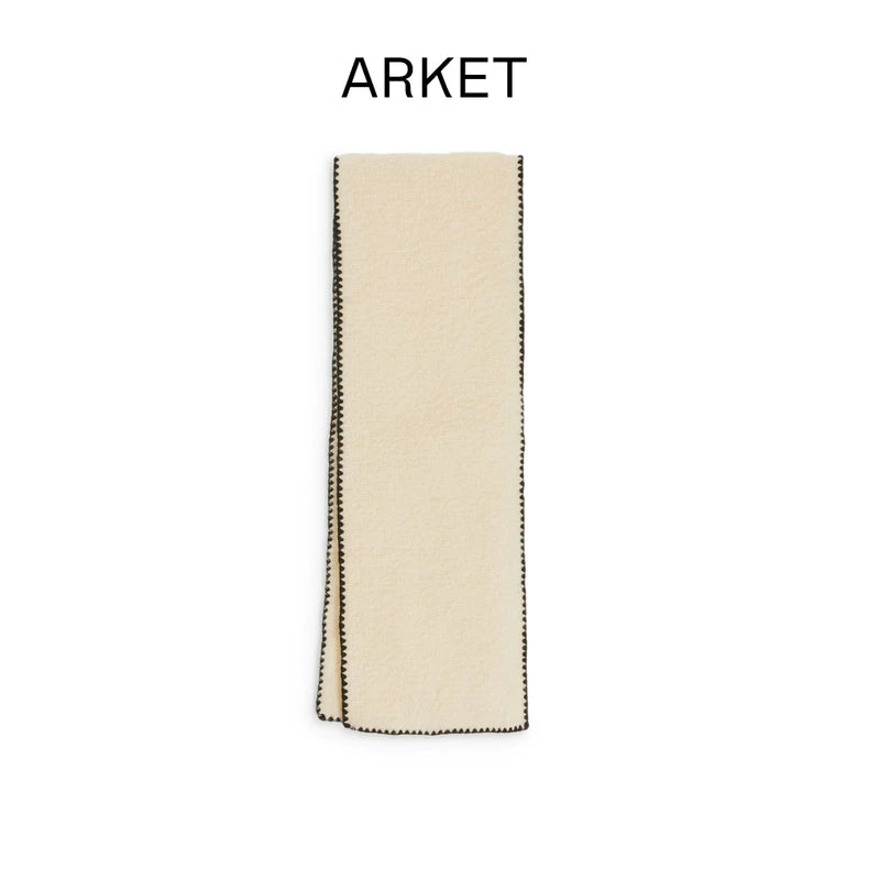 ARKET Cream Cashmere Scarf