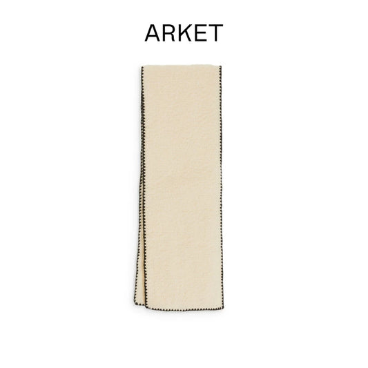 ARKET Cream Cashmere Scarf