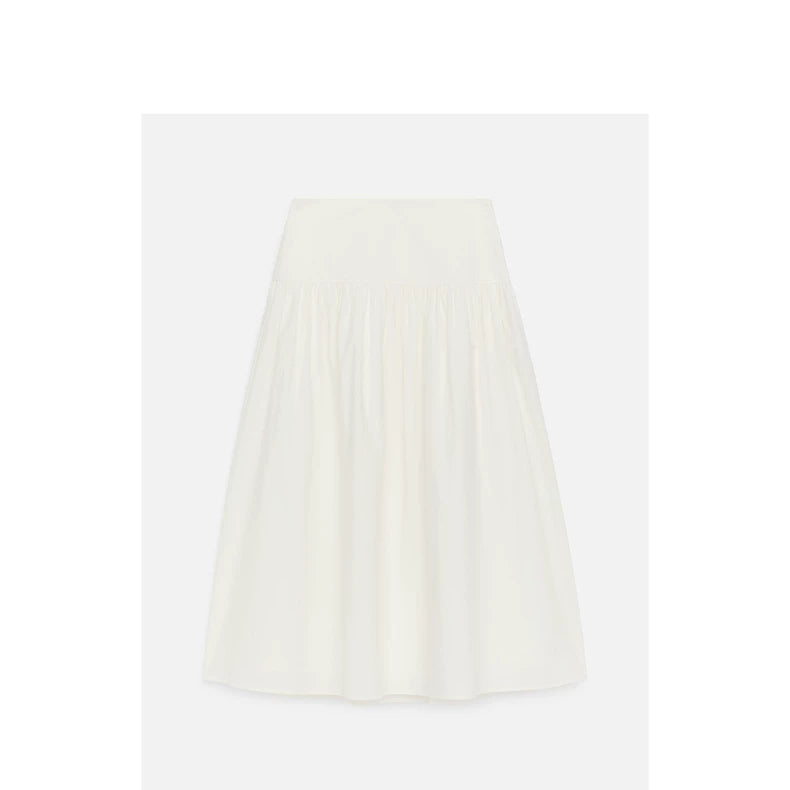 ARKET White Seersucker Skirt