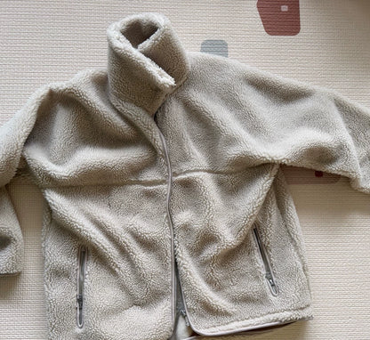 ARKET Cream Fleece Zip Jacket