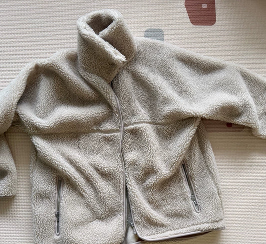 ARKET Cream Fleece Zip Jacket