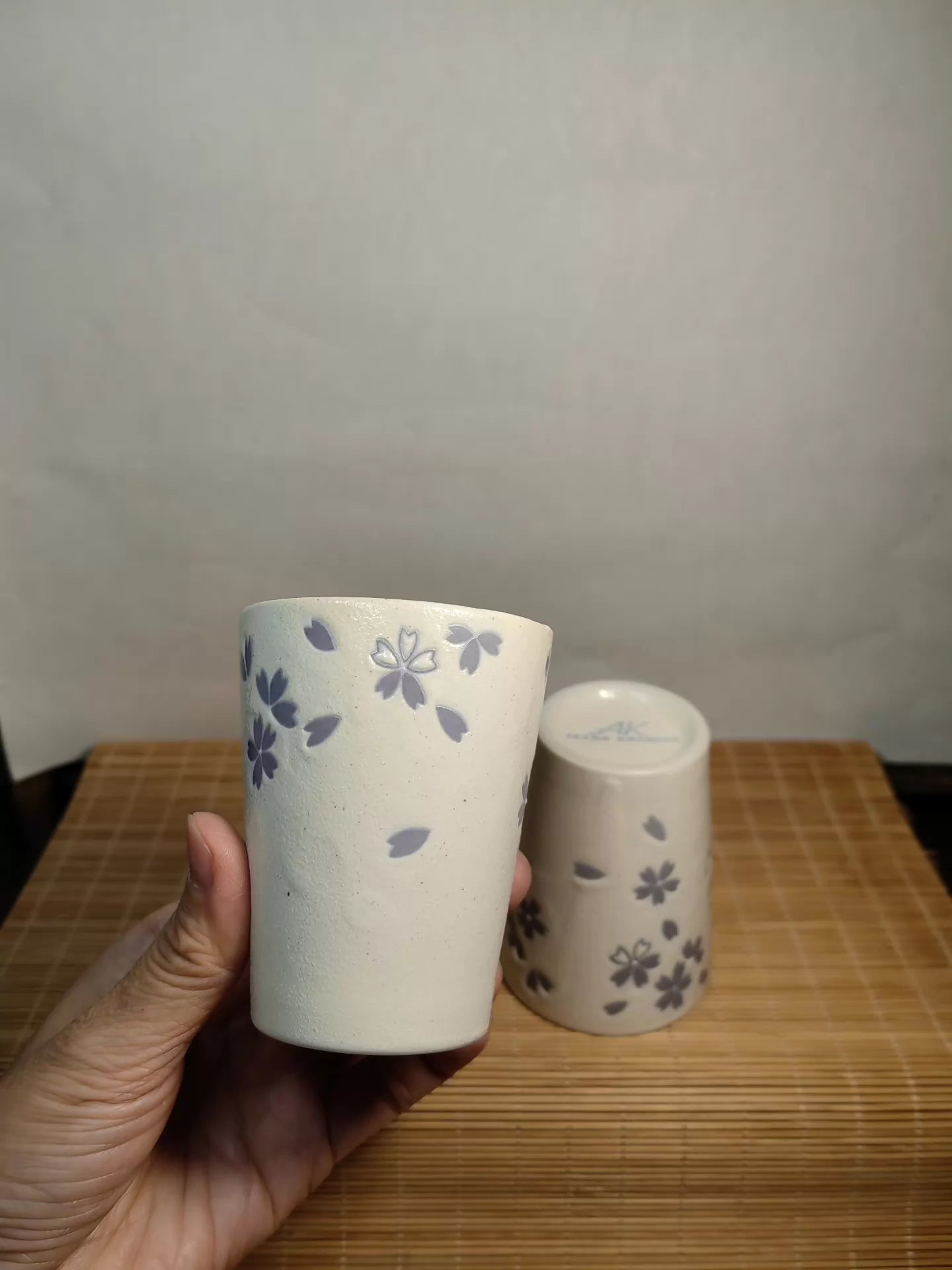 Ayako Koshino Japanese Studio Ceramic Cup Pair — original seller image 6