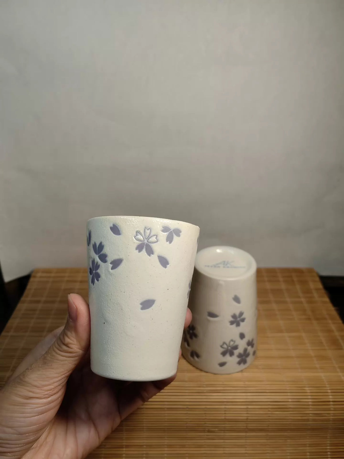 Ayako Koshino Japanese Studio Ceramic Cup Pair — original seller image 6