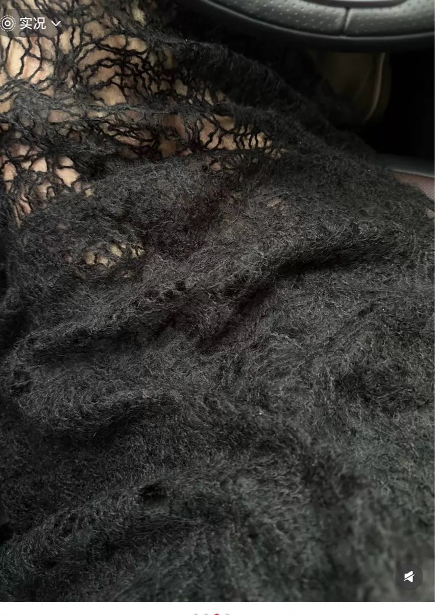 COS Black Crochet Skirt — product detail 2