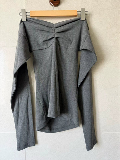Route Room gray bandeau top styling