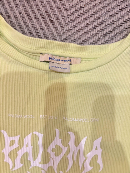Paloma Wool Lime Fitted T-Shirt — product detail 3