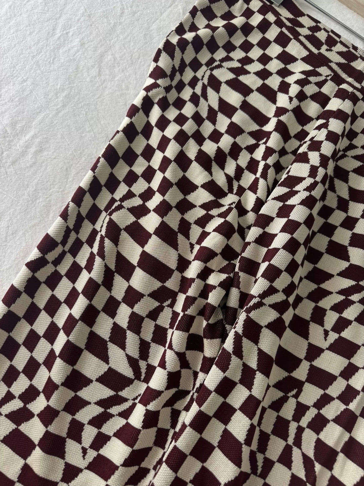 Paloma Wool Checkerboard Knit Trousers — product detail 4